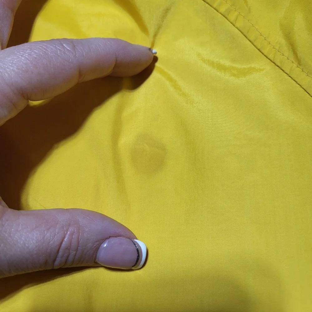 Vintage 90s North Face Extreme Goretex‎ Shell Jacket Bright Yellow Hooded Size L